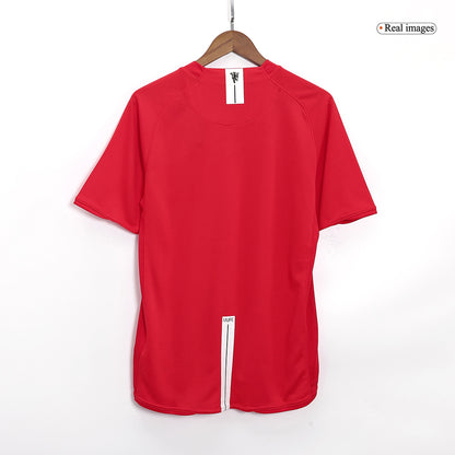 Retro Manchester United Mens Home Soccer Jersey 2007/08