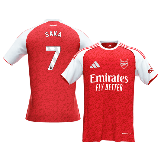 SAKA #7 Arsenal Mens Home Soccer Jersey 2025/26 Red [PREMIUM]