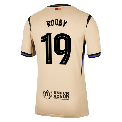 ROONY #19 Barcelona Mens Away Soccer Jersey UCL 2025/26 Yellow