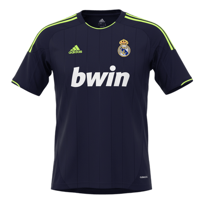 Retro Real Madrid Mens Away Soccer Jersey 2012/13 Black