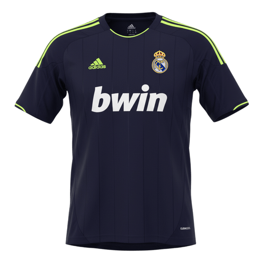 Retro Real Madrid Mens Away Soccer Jersey 2012/13 Black