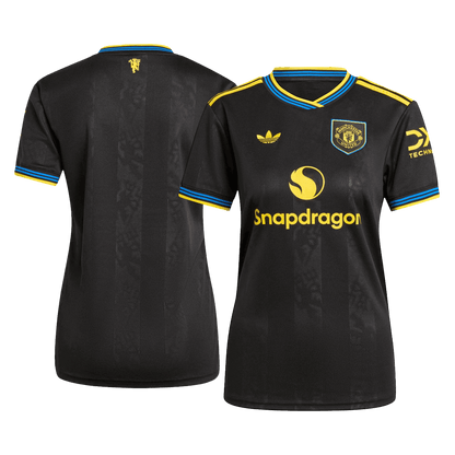 Manchester United Womens Third Away Soccer Jersey 2025/26 Black