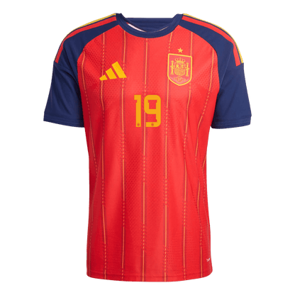 LAMINE YAMAL #19 Spain Mens Home Soccer Jersey World Cup 2026 Red - Player Version