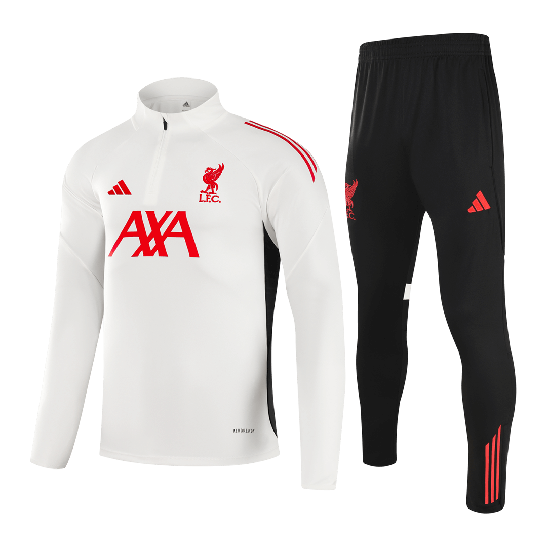 Liverpool Mens Training Tracksuit Kit 2025/26 White
