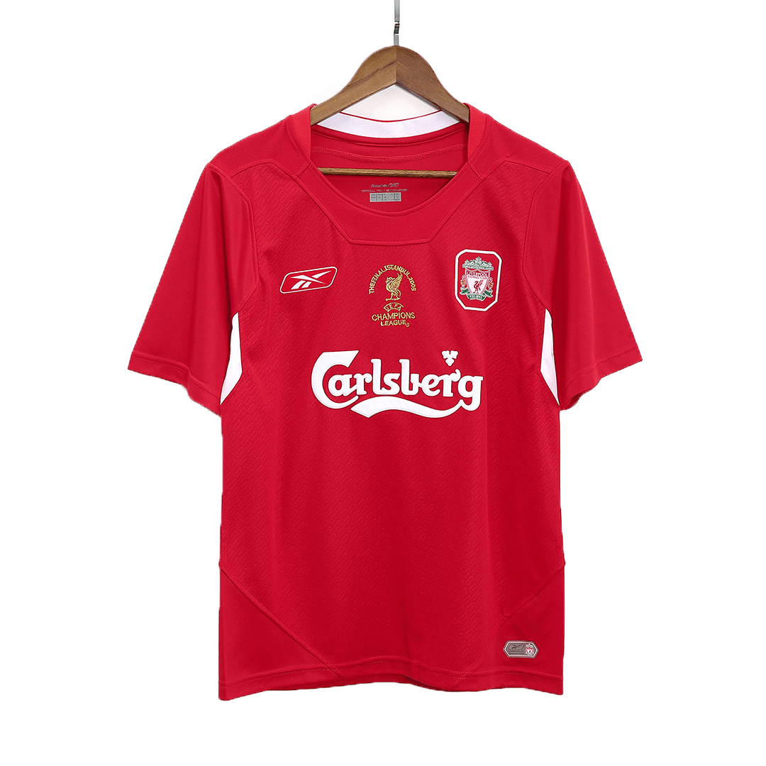 Retro Liverpool Mens Soccer Jersey UCL 2005 Red