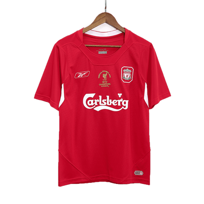 Retro Liverpool Mens Soccer Jersey UCL 2005 Red