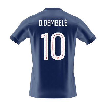 O.DEMBÉLÉ #10 PSG Mens Home Soccer Jersey 2025/26 Navy [PREMIUM]