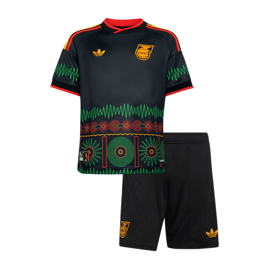 Jamaica Kids Away Soccer Kit World Cup 2026 Black