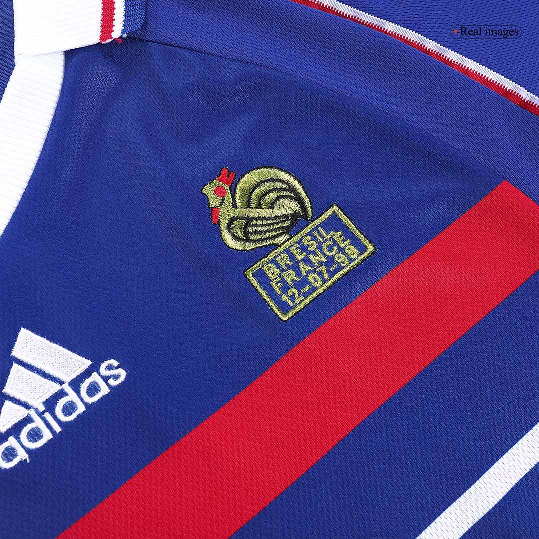Retro HENRY #12 France Mens Home Soccer Jersey World Cup 1998 Blue