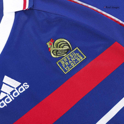 Retro HENRY #12 France Mens Home Soccer Jersey World Cup 1998 Blue