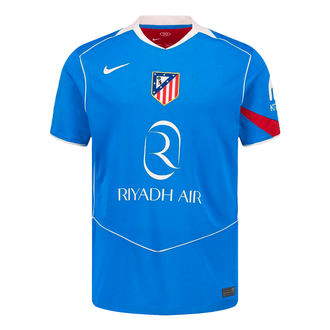 Atletico Madrid Mens Third Away Soccer Kit 2025/26 Blue