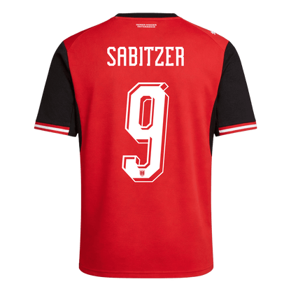 SABITZER #9 Austria Mens Home Soccer Jersey World Cup 2026 Red
