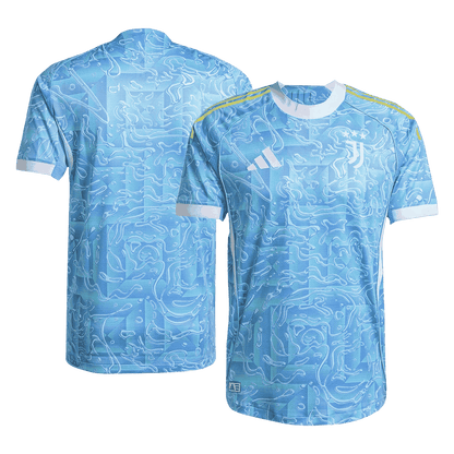 Juventus Mens Away Soccer Jersey 2025/26 Blue - Player Version