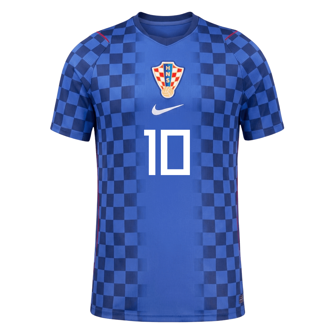 MODRIĆ #10 Croatia Mens Away Soccer Jersey World Cup 2026 Blue - Player Version