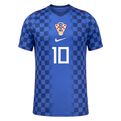MODRIĆ #10 Croatia Mens Away Soccer Jersey World Cup 2026 Blue - Player Version