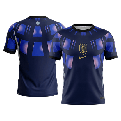 Uruguay Mens Away Soccer Jersey World Cup 2026 Navy