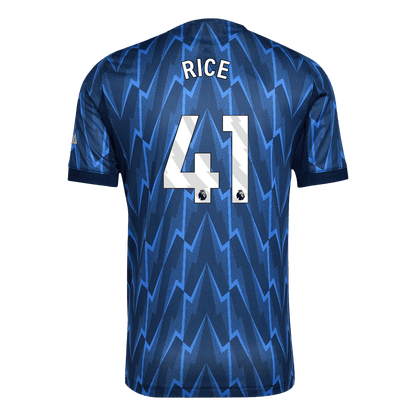 RICE #41 Arsenal Mens Away Soccer Jersey 2025/26 Blue - Player Version
