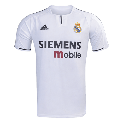 Retro Real Madrid Mens Home Soccer Jersey 2003/04 White
