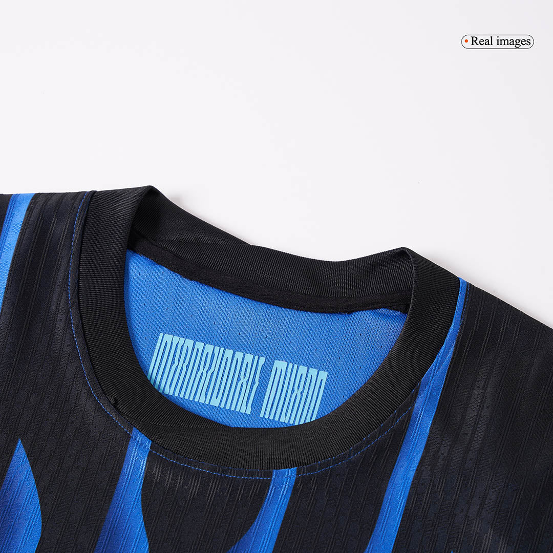 DUMFRIES #2 Inter Milan Mens Home Soccer Jersey 2025/26 Blue&Black - Player Version