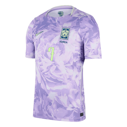 HEUNGMIN #7 South Korea Mens Away Soccer Jersey World Cup 2026 Purple