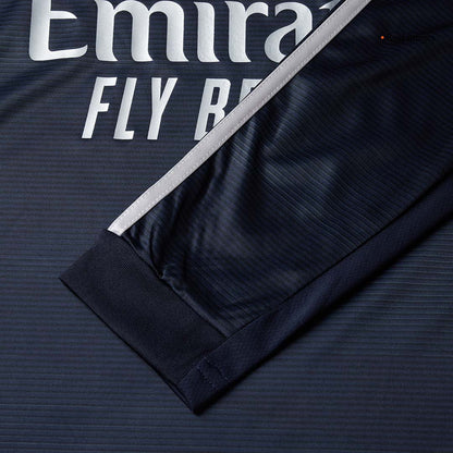 Real Madrid Mens Away Long Sleeve Soccer Jersey 2025/26 Navy