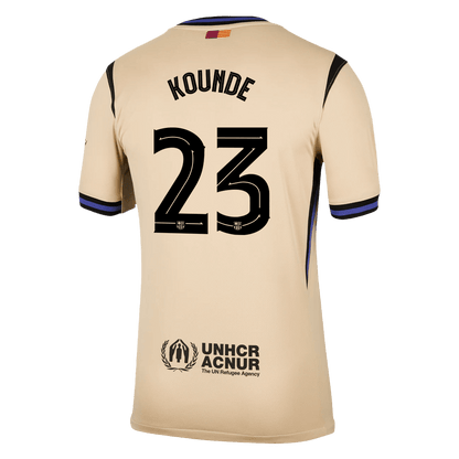 KOUNDE #23 Barcelona Mens Away Soccer Jersey UCL 2025/26 Yellow
