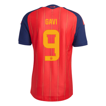 GAVI	 #9 Spain Mens Home Soccer Jersey World Cup 2026 Red - Player Version