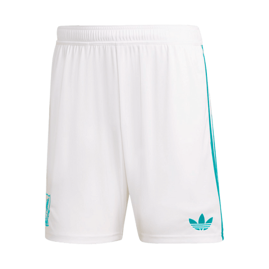 Liverpool Mens Third Away Soccer Shorts 2025/26 White