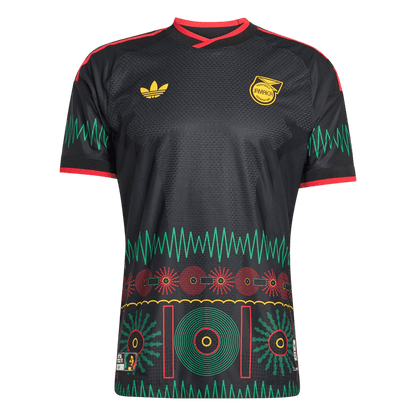 Jamaica Mens Away Soccer Jersey World Cup 2026 Black - Player Version