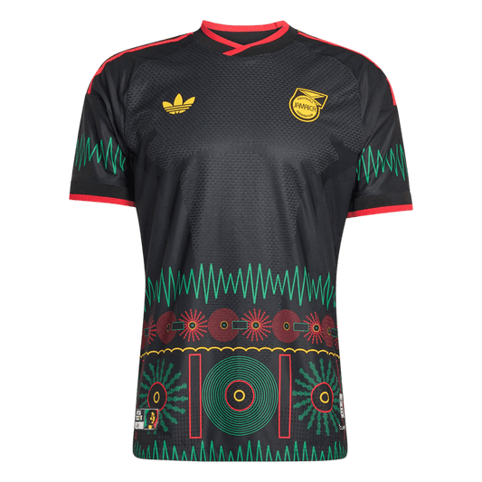 Jamaica Mens Away Soccer Jersey World Cup 2026 Black - Player Version