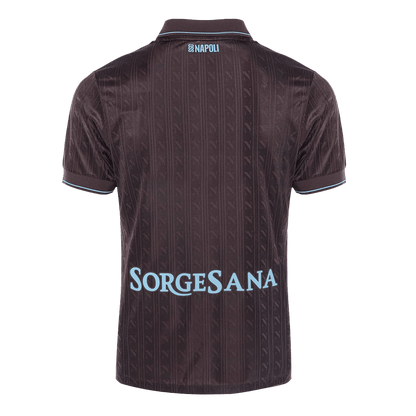 Napoli Mens Third Away Soccer Jersey 2025/26 Black - Player Version