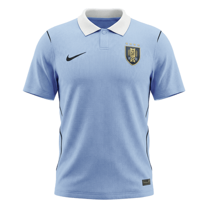 Uruguay Mens Home Soccer Jersey World Cup 2026 Blue