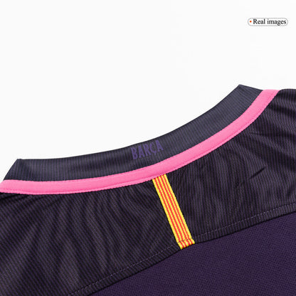 Retro Barcelona Mens Away Soccer Jersey 2016/17 Purple