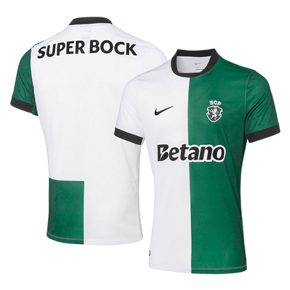 Sporting CP Mens Soccer Jersey 2025/26 White&Green
