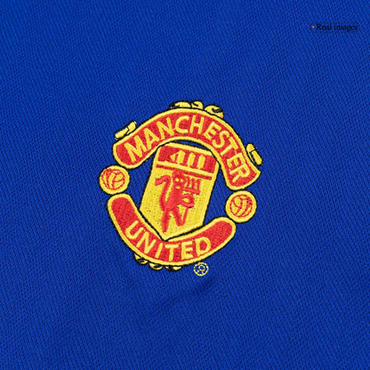 Retro Manchester United Mens Away Soccer Jersey 2005/06 Blue