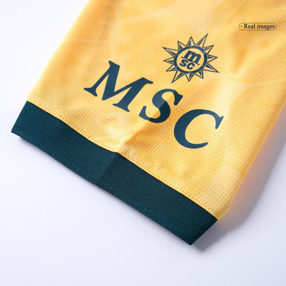 AC Milan Mens Third Away Soccer Kit 2025/26 Yellow
