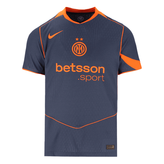Inter Milan Mens Third Away Soccer Jersey 2025/26 Navy - Player Version