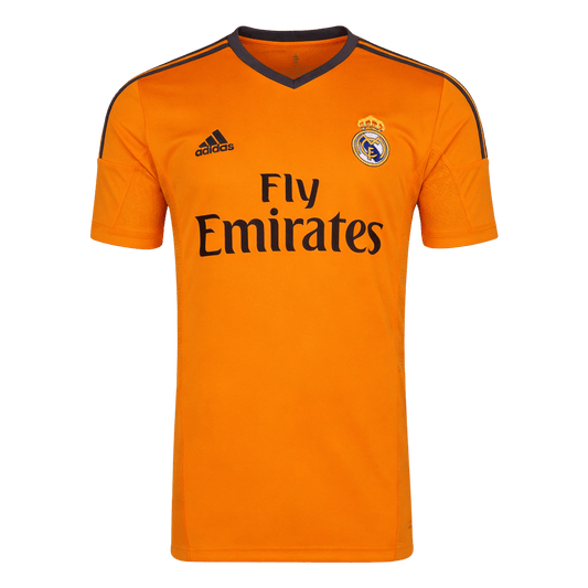 Retro Real Madrid Mens Third Soccer Jersey 2013/14 Orange