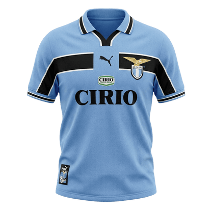 Retro Lazio Mens Home Soccer Jersey 1998/99 Blue