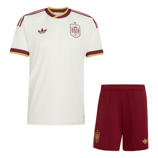 Spain Mens Away Soccer Kit World Cup 2026 White
