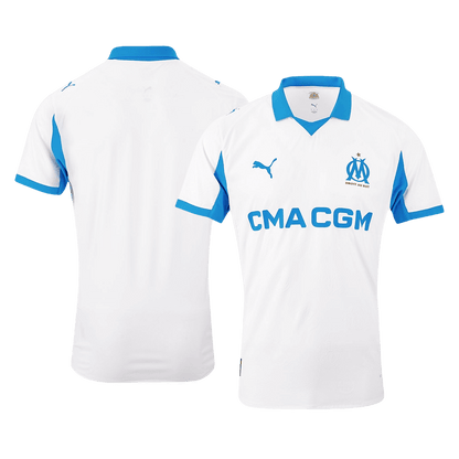Marseille Mens Home Soccer Jersey 2025/26 White - Player Version