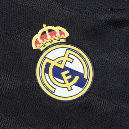 Retro Real Madrid Mens Away Long Sleeve Soccer Jersey 2011/12 Black