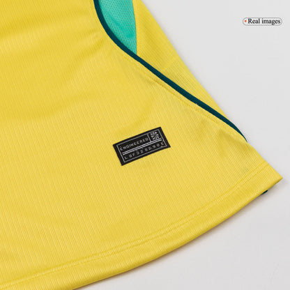 Brazil Womens Home Soccer Jersey World Cup 2026 Yellow