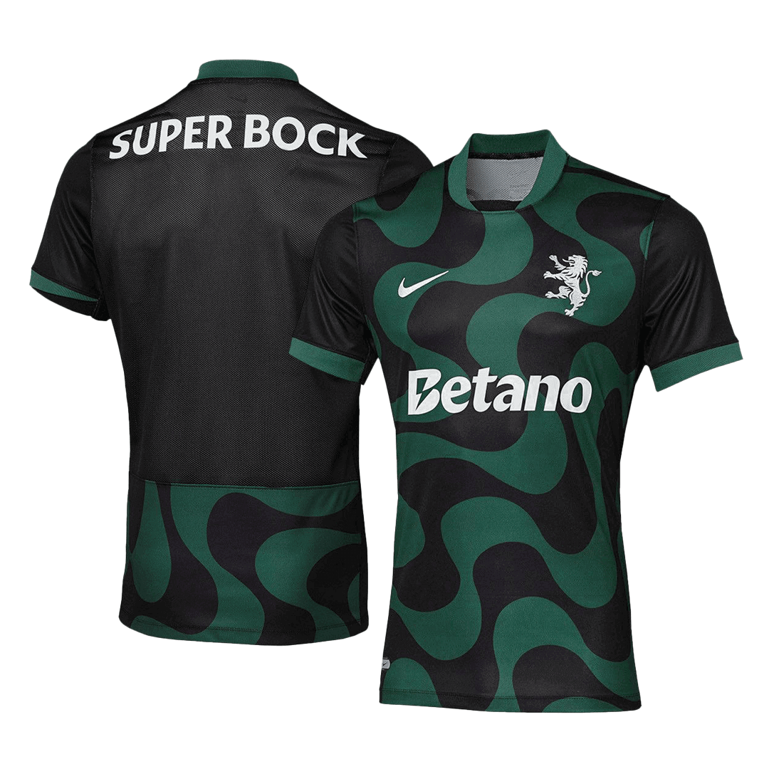 Sporting CP Mens Soccer Jersey 2025/26 Black