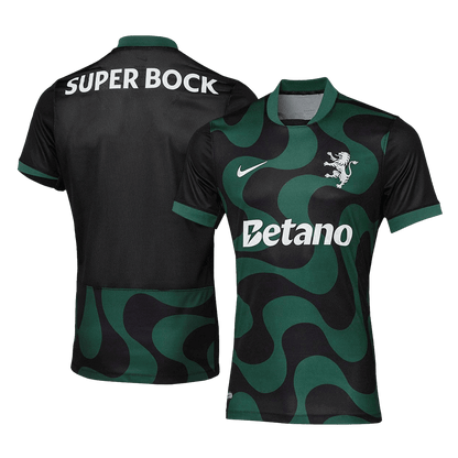 Sporting CP Mens Soccer Jersey 2025/26 Black