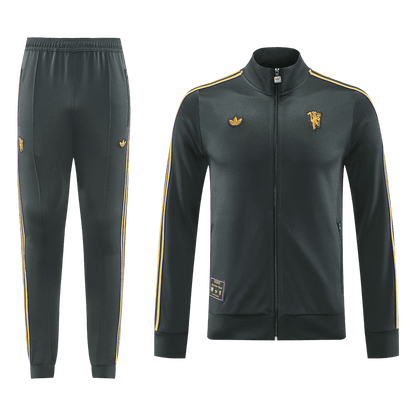 Manchester United Mens Training Tracksuit Kit 2025/26 Black