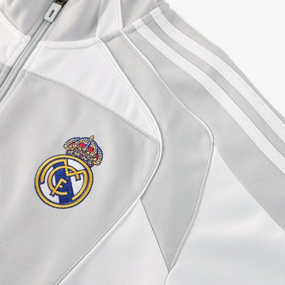Real Madrid Mens Home Training Tracksuit Kit 2025/26 Gray