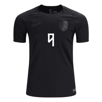 BRAUT HAALAND #9 Norway Mens Away Soccer Jersey World Cup 2026 Black