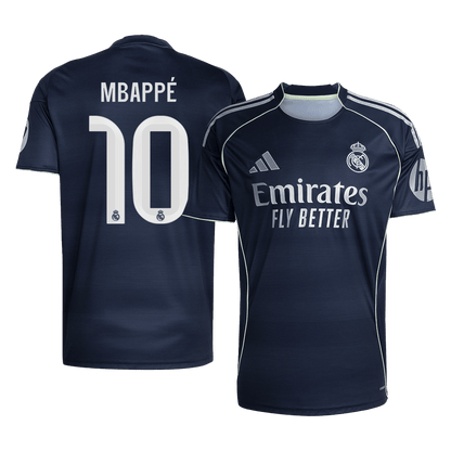 MBAPPÉ #10 Real Madrid Mens Away Soccer Jersey 2025/26 Navy [PREMIUM]