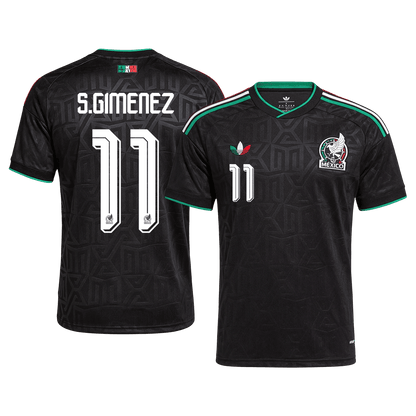 S.GIMENEZ #11 Mexico Mens Third Soccer Jersey World Cup 2026 Black